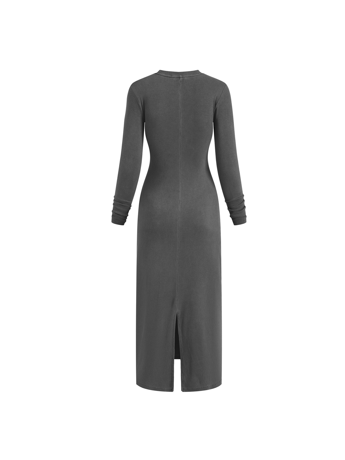 Dyed Washed Slit Maxi Dress