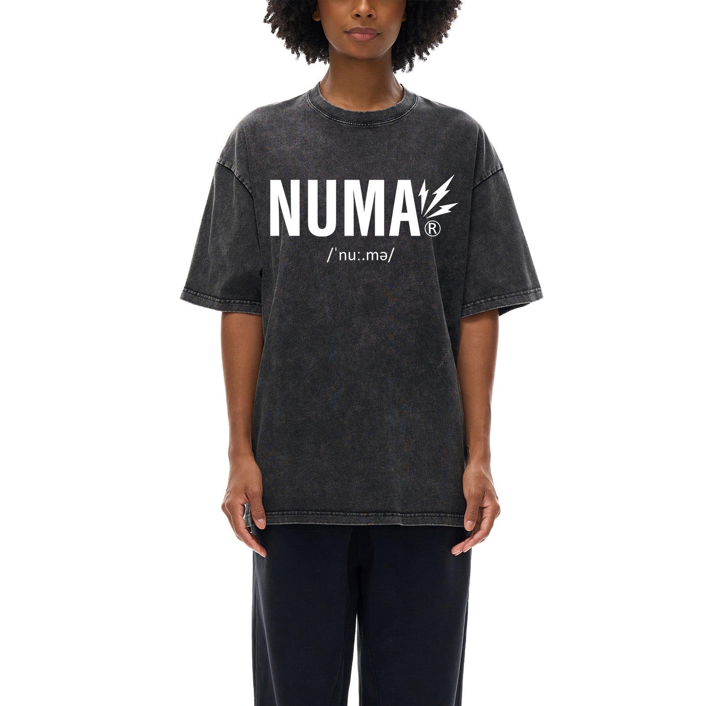 Áo thun cotton cỡ lớn Snow Washed