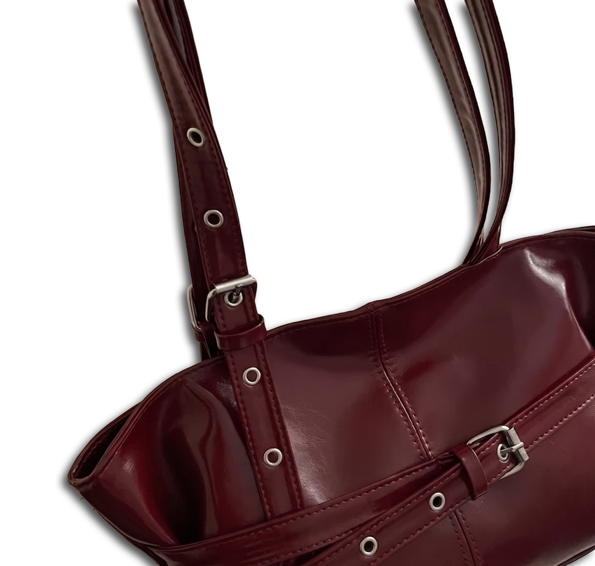 Numa Glossy Patent Tote