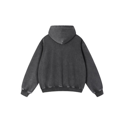 Snow Wash Fleece Oversize Hoodie