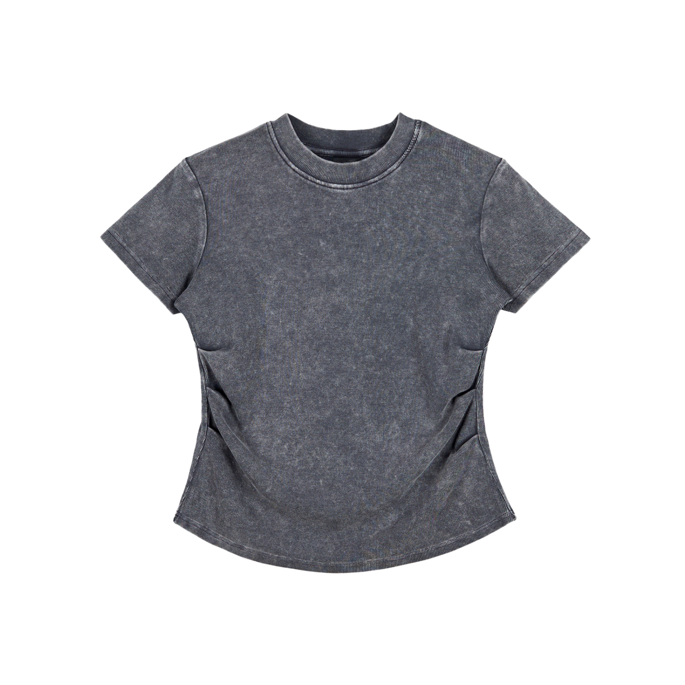 Vintage Washed Bodycon Cotton T-Shirt