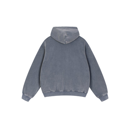 Snow Wash Fleece Oversize Hoodie