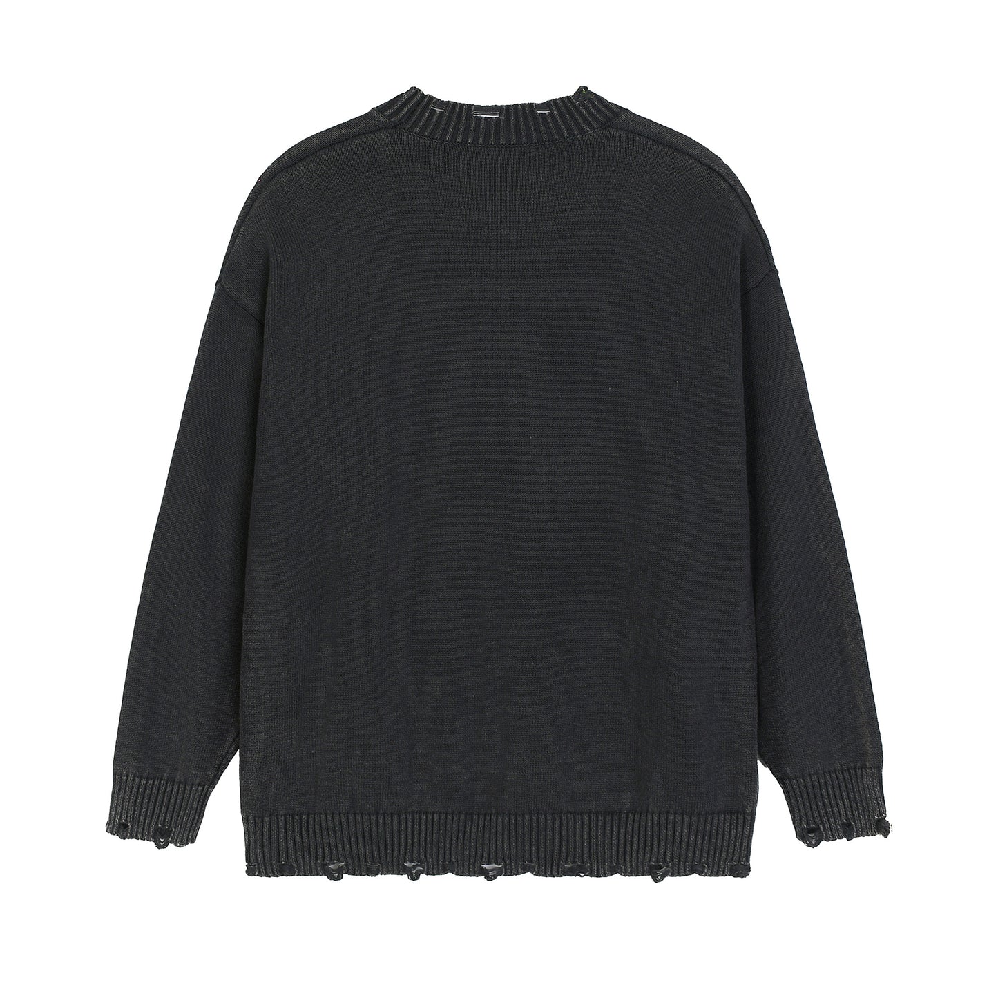 Vintage Washed Hand-Frayed Sweater
