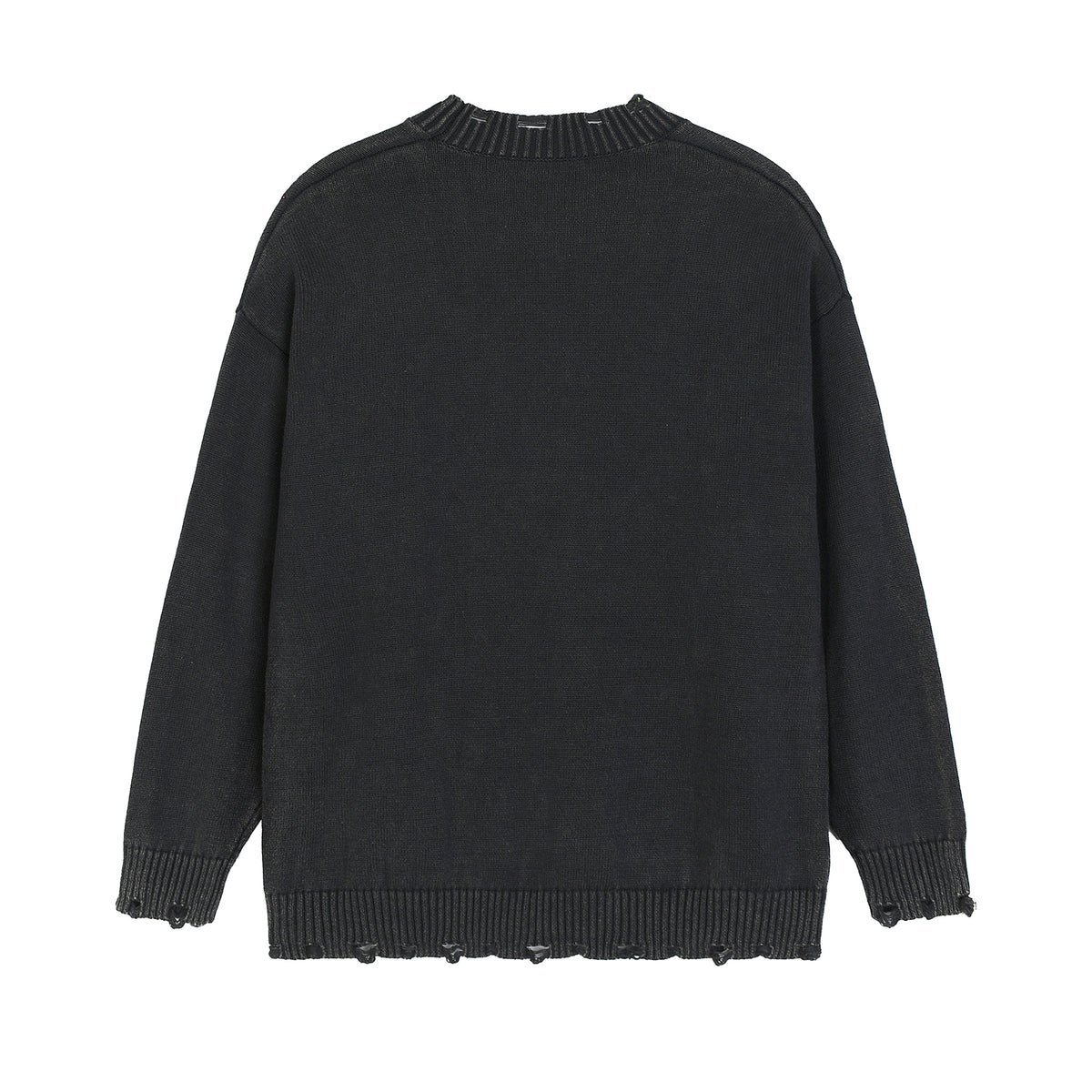Vintage Washed Hand-Frayed Sweater