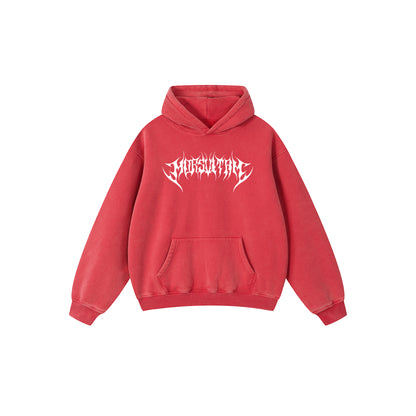 Snow Wash Fleece Oversize Hoodie