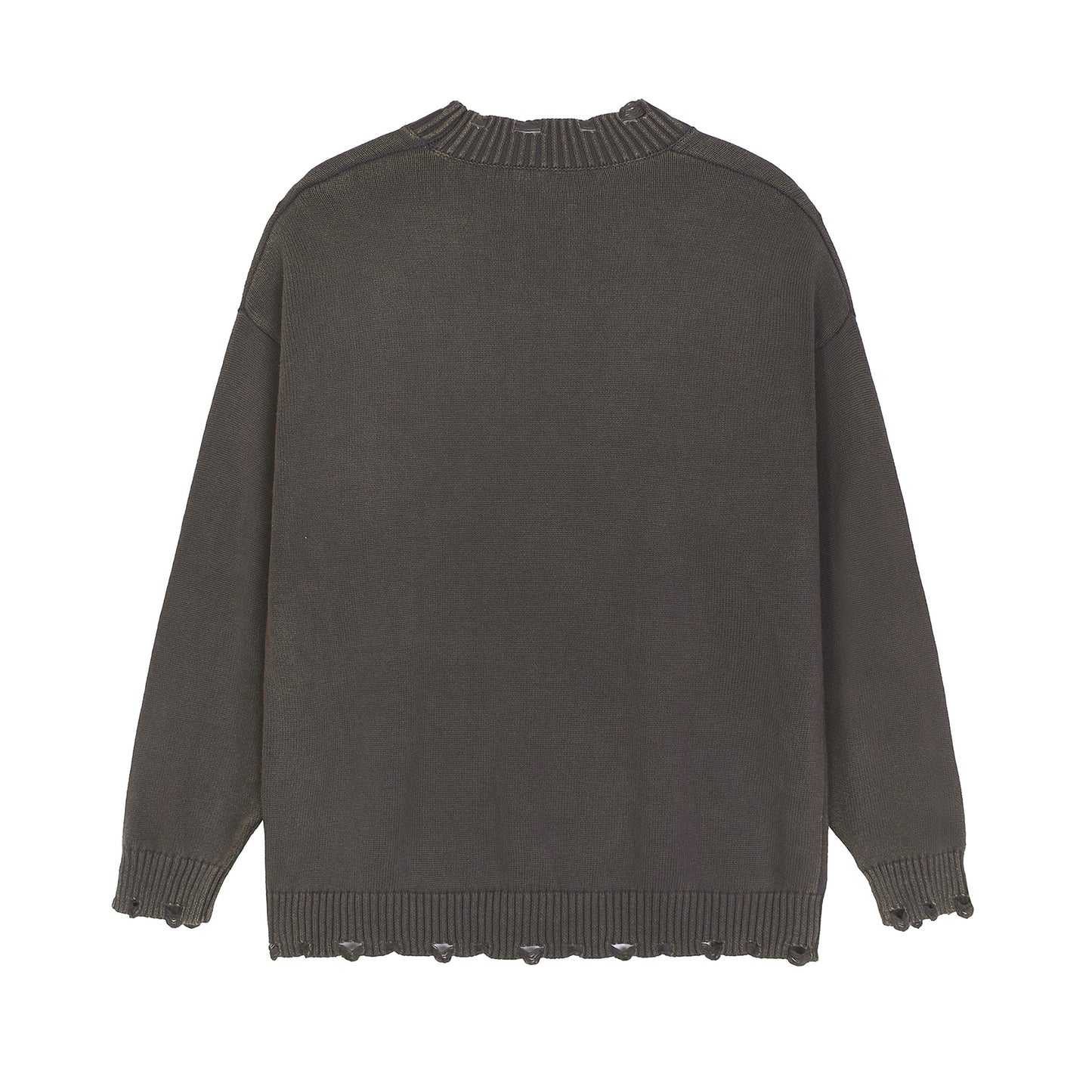 Vintage Washed Hand-Frayed Sweater