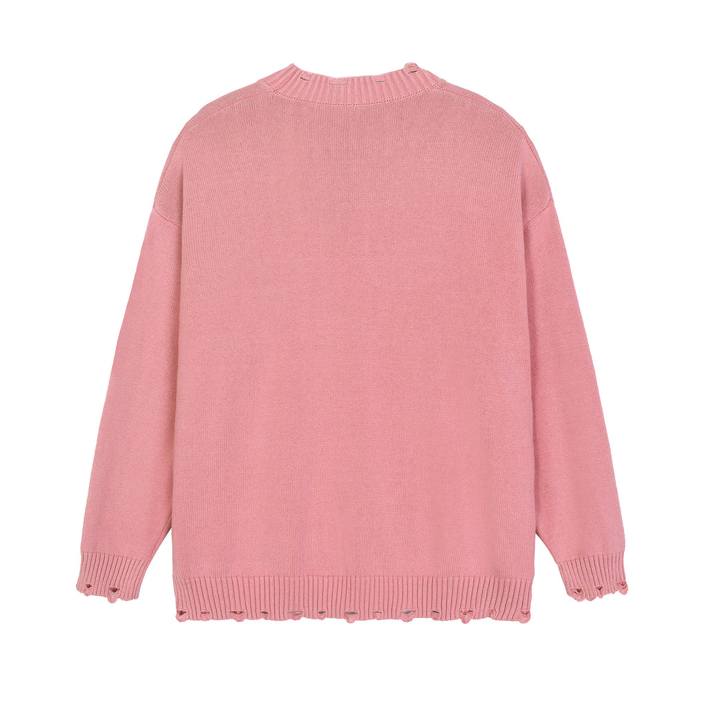 Vintage Washed Hand-Frayed Sweater 2