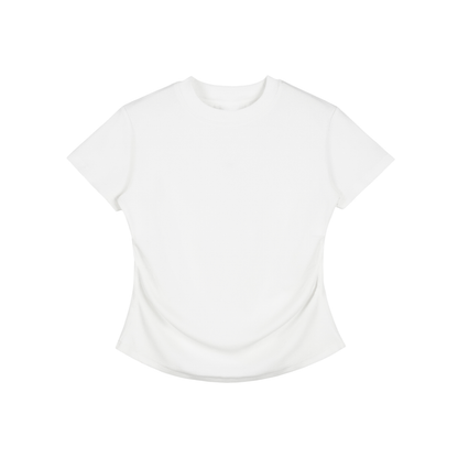 Vintage Washed Bodycon Cotton T-Shirt