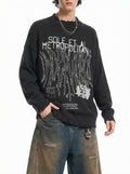 Vintage Washed Hand-Frayed Sweater