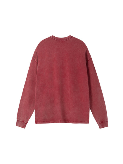 Acid Wash Oversize Long Sleeve T-Shirt