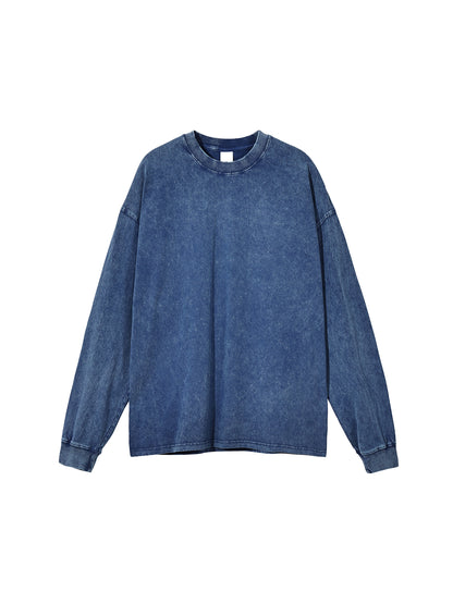 Acid Wash Oversize Long Sleeve T-Shirt