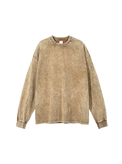 Acid Wash Oversize Long Sleeve T-Shirt