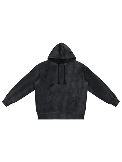 Distressed Vintage Wash Hoodie
