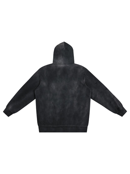 Distressed Vintage Wash Hoodie