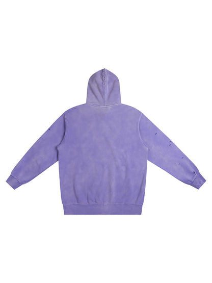 Distressed Vintage Wash Hoodie