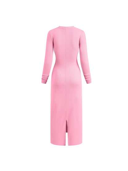 Dyed Washed Slit Maxi Dress