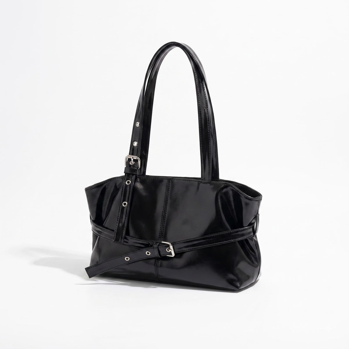 Numa Glossy Patent Tote