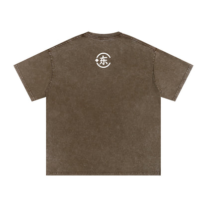 Áo thun cotton cỡ lớn Snow Washed