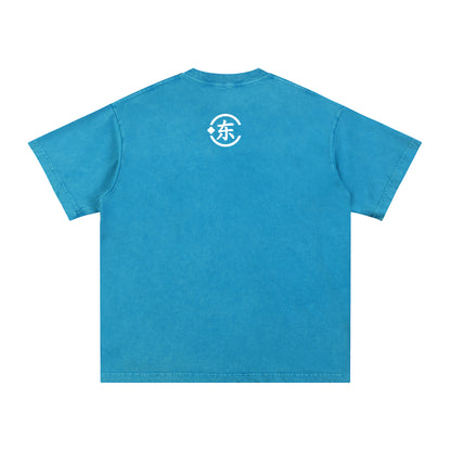 Áo thun cotton cỡ lớn Snow Washed