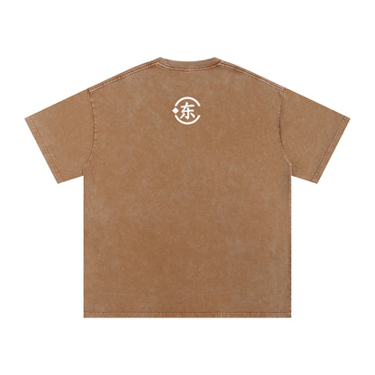 Áo thun cotton cỡ lớn Snow Washed