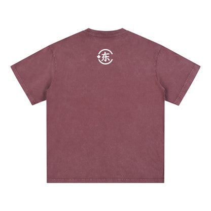 Áo thun cotton cỡ lớn Snow Washed