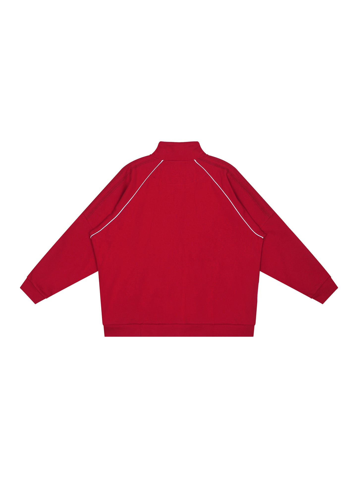 Reflection Striped Raglan Sleeve Jacket