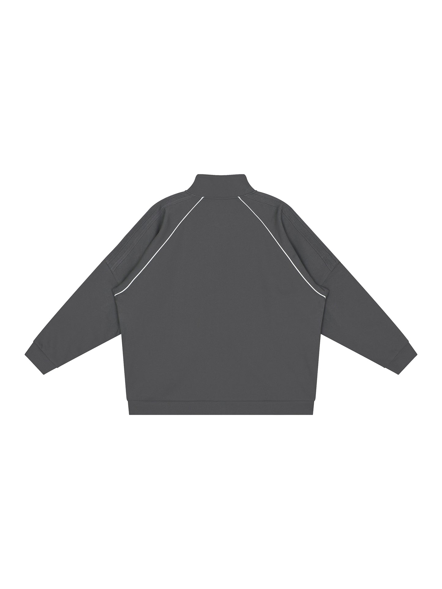 Reflection Striped Raglan Sleeve Jacket