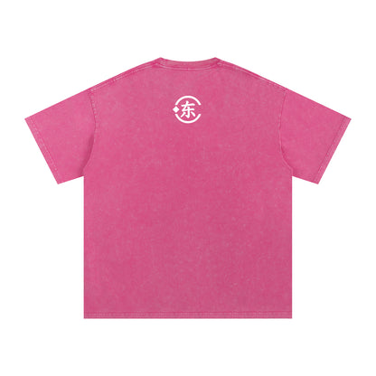 Áo thun cotton cỡ lớn Snow Washed