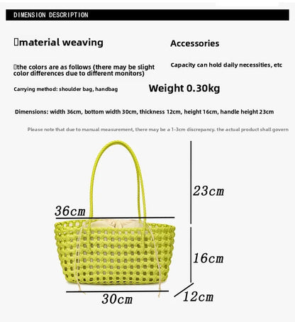 Handwoven Summer Beach Bag