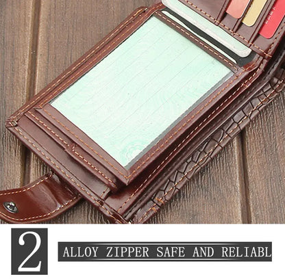 Crocodile Accent Bifold Wallet