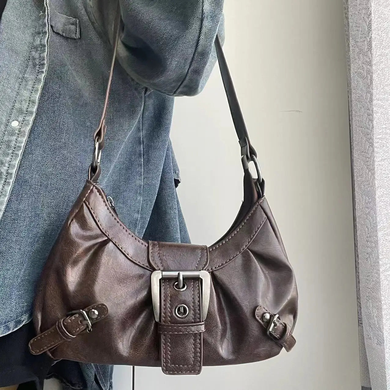 Y2K Buckle Underarm Bag