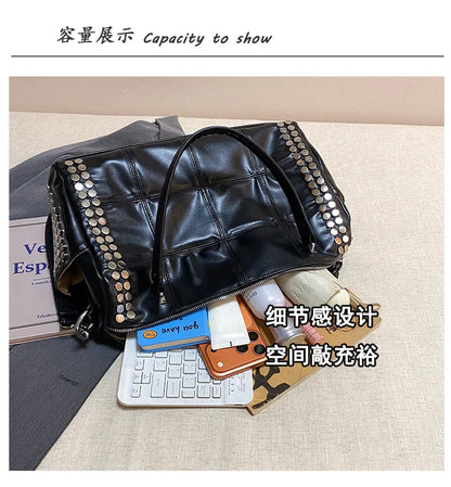Convertible Studded Handbag
