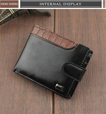 Crocodile Accent Bifold Wallet