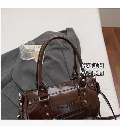 Y2K Studded Versatile Shoulder Bag