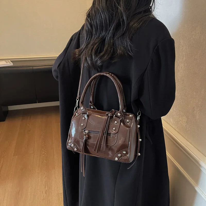 Y2K Studded Versatile Shoulder Bag