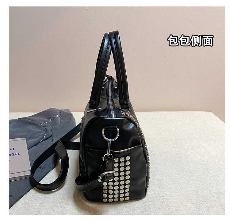 Convertible Studded Handbag