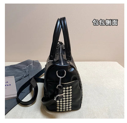 Convertible Studded Handbag