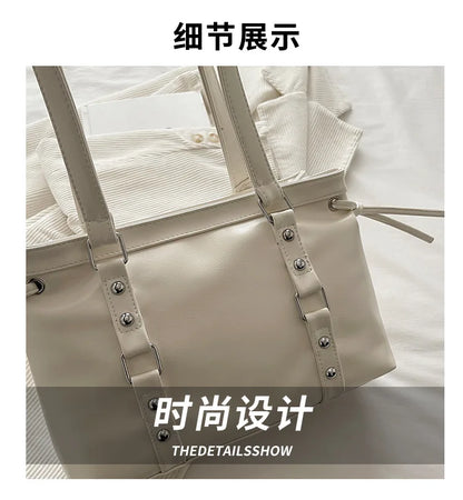 Women's Retro Leather Tote Bag