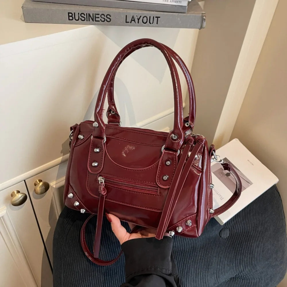 Y2K Studded Versatile Shoulder Bag