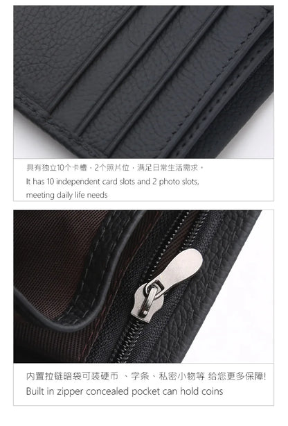 Top Grain Leather Bifold Wallet