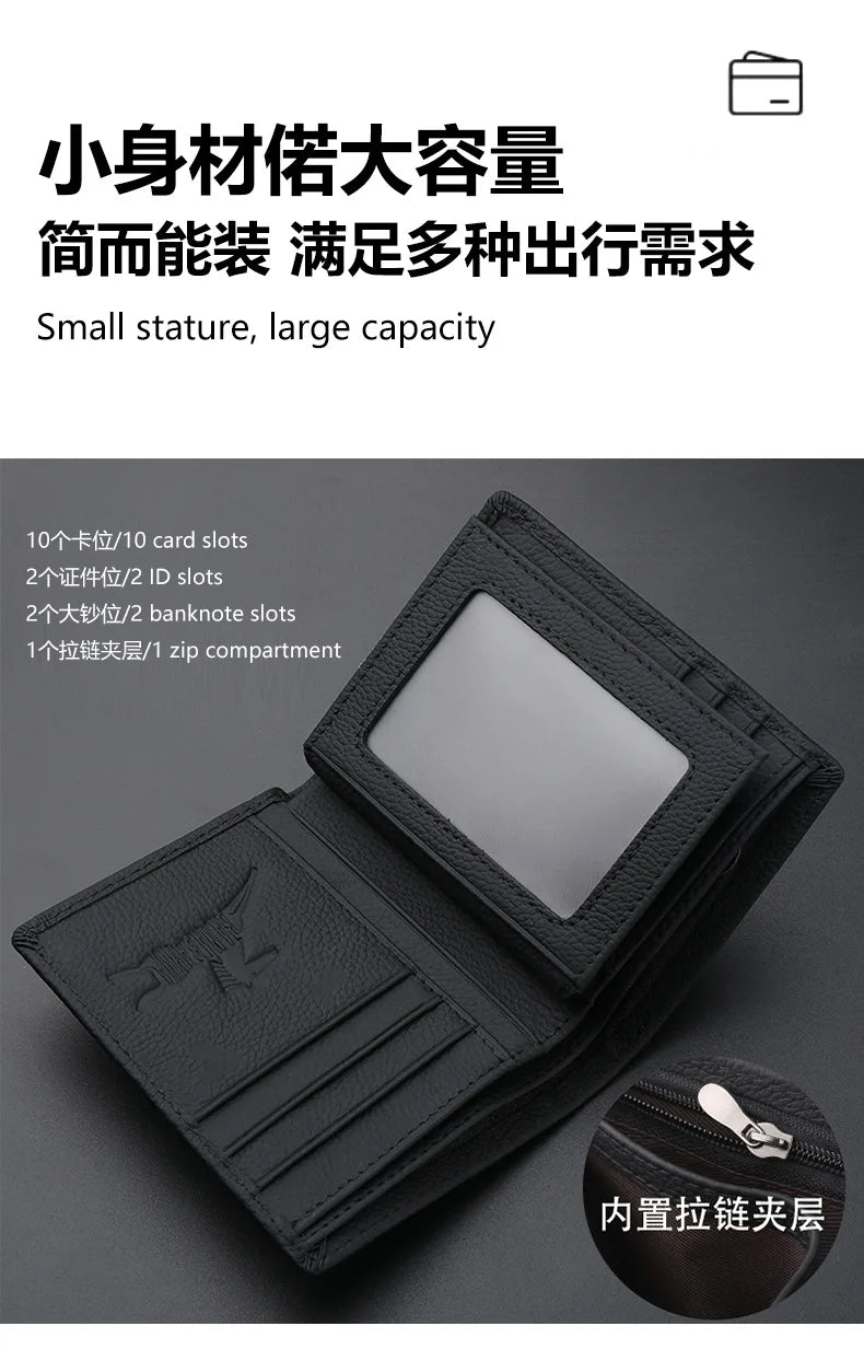 Top Grain Leather Bifold Wallet