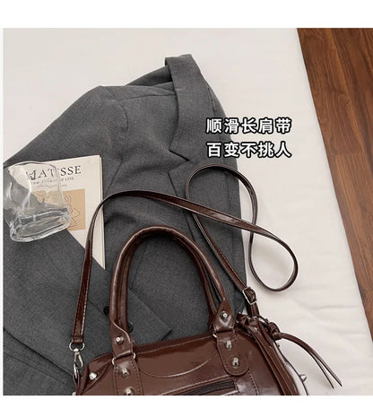 Y2K Studded Versatile Shoulder Bag