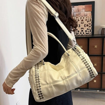 Convertible Studded Handbag