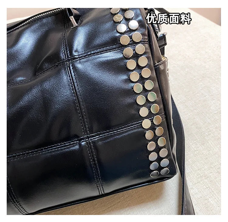 Convertible Studded Handbag