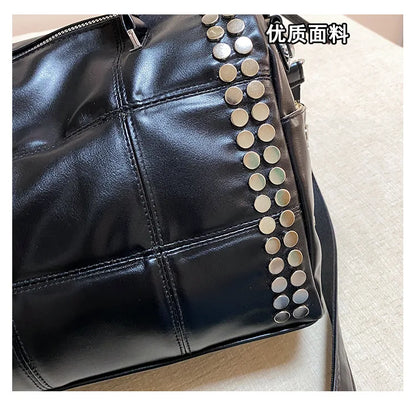 Convertible Studded Handbag