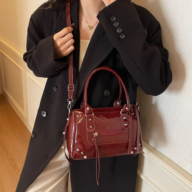 Y2K Studded Versatile Shoulder Bag