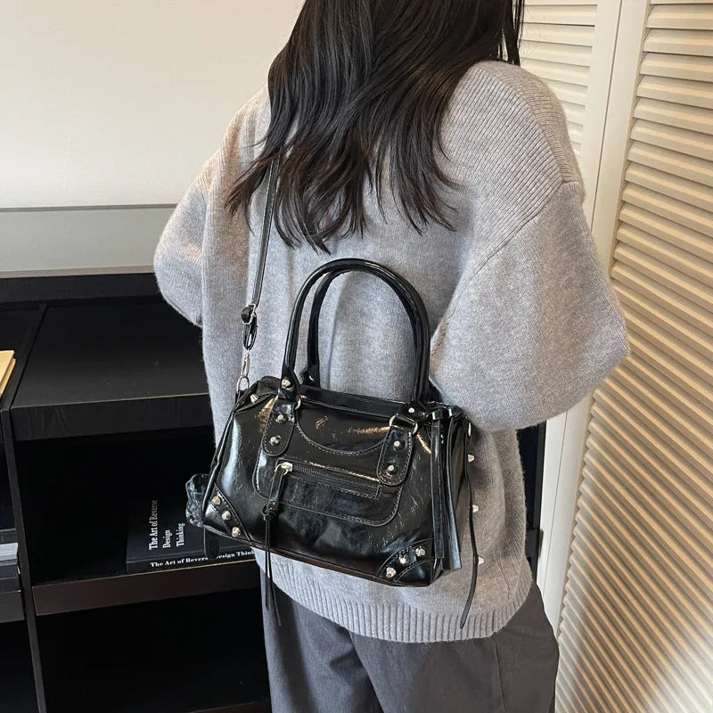 Y2K Studded Versatile Shoulder Bag