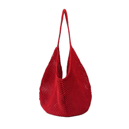 Hollow Crochet Tote Bag
