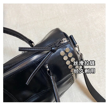 Convertible Studded Handbag
