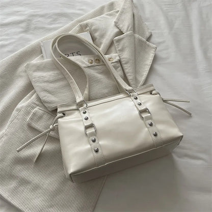 Women's Retro Leather Tote Bag